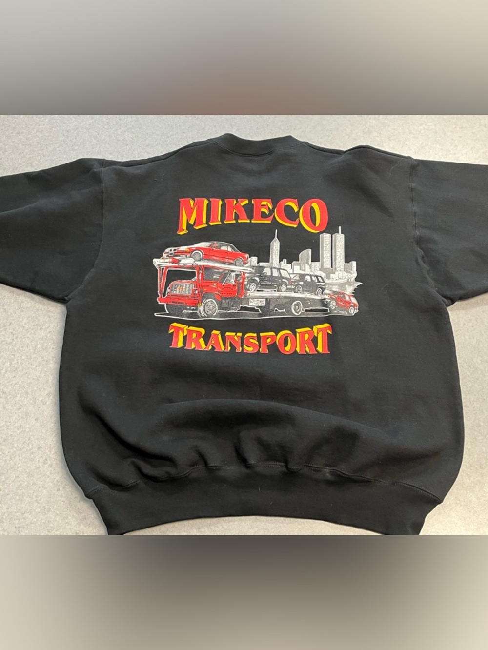 VTG 90s Fruit of The Loom MIKE Co Transport Trucker Graphic Crewneck USA—XXL